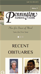 Mobile Screenshot of penningtonfuneralhome.com